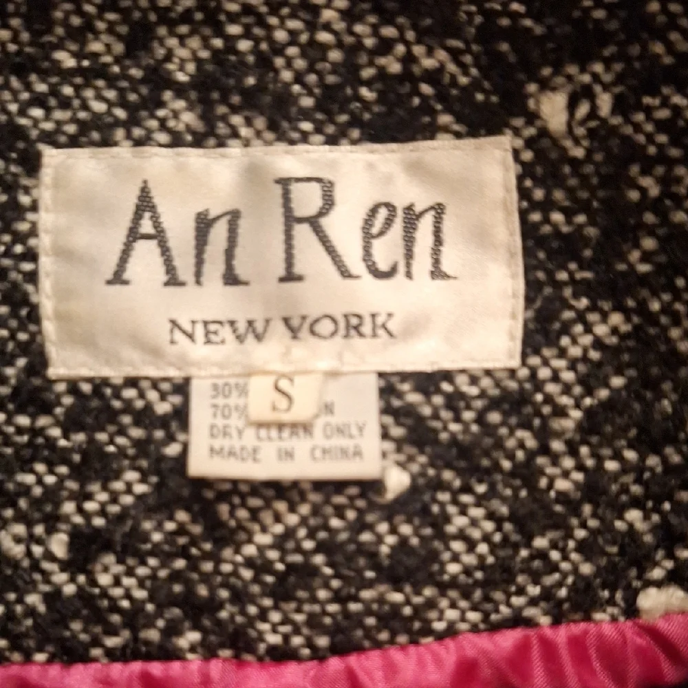 Ann Ren New York Stylish Multicolor Patterned Coat Size S - Picture 6 of 9